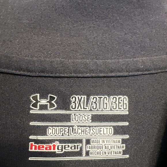 Under Armour 1/4 Zip Pullover Golf Heatgear Loose Fit Mens Size XXXL 3XL Black - Picture 3 of 6